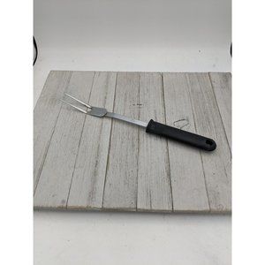 Vintage Ekco 2 Prong Meat Utility Fork Black Handle 11 1/2"